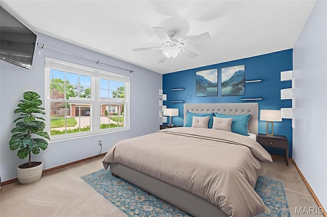 1203 Summerwood Dr, Saint Peters, MO 63376 - bedroom with carpet floors and ceiling fan