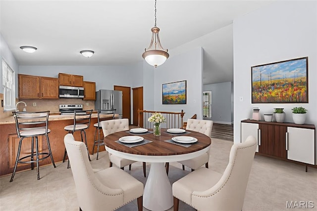 1203 Summerwood Dr, Saint Peters, MO 63376 - dining room with high vaulted ceiling