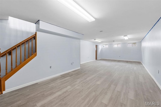 1203 Summerwood Dr, Saint Peters, MO 63376 - spare room featuring stairs and wood finished floors