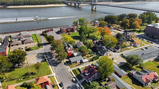 309 S Spanish Cpe, Girardeau, MO 63701 - view of property location with a notable bridge, a large body of water, and nearby suburban area