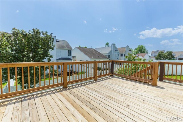 11256 Liberty Landing Dr, Florissant, MO 63033 - deck featuring a residential view