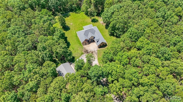 10660 Fawn Rdg, Rolla, MO 65401 - aerial view of a heavily wooded area