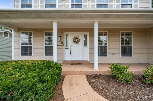 12101 Fahrpark Ln, Saint Louis, MO 63146 - property entrance with covered porch