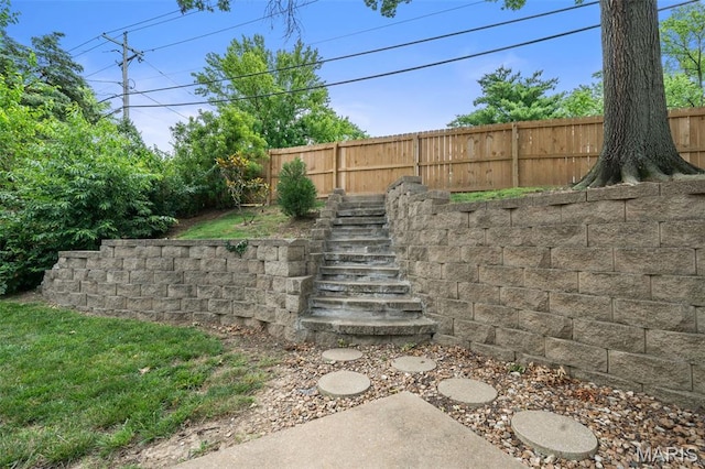 12101 Fahrpark Ln, Saint Louis, MO 63146 - view of yard featuring stairs