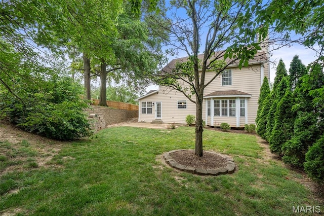 12101 Fahrpark Ln, Saint Louis, MO 63146 - view of yard featuring a patio