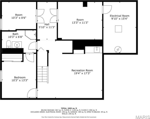 12101 Fahrpark Ln, Saint Louis, MO 63146 - view of floor plan / room layout