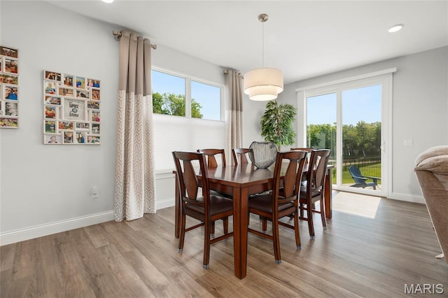 145 Royal Inverness Pkwy, Dardenne Prairie, MO 63368 - dining space with wood finished floors and recessed lighting