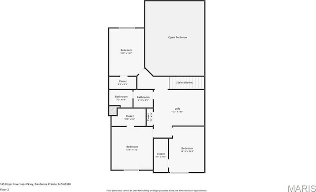 145 Royal Inverness Pkwy, Dardenne Prairie, MO 63368 - view of floor plan / room layout