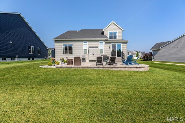 145 Royal Inverness Pkwy, Dardenne Prairie, MO 63368 - rear view of house with a patio and a yard