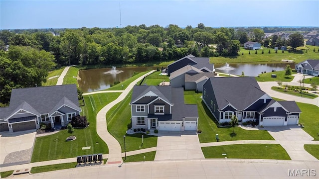 145 Royal Inverness Pkwy, Dardenne Prairie, MO 63368 - aerial perspective of suburban area with a nearby body of water