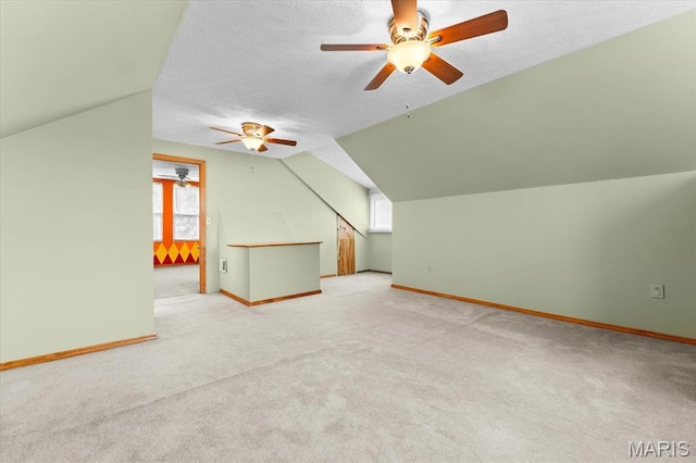 542 S Main St, Waterloo, IL 62298 - bonus room with a ceiling fan, carpet, plenty of natural light, and lofted ceiling