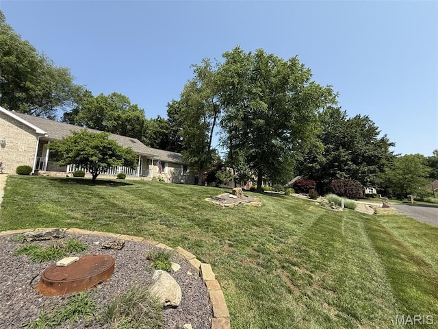 106 Woodland Hills Ct, Vandalia, IL 62471 - view of green lawn
