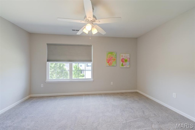 3325 Charlestowne Crossing Dr, Saint Charles, MO 63301 - carpeted spare room featuring baseboards and ceiling fan
