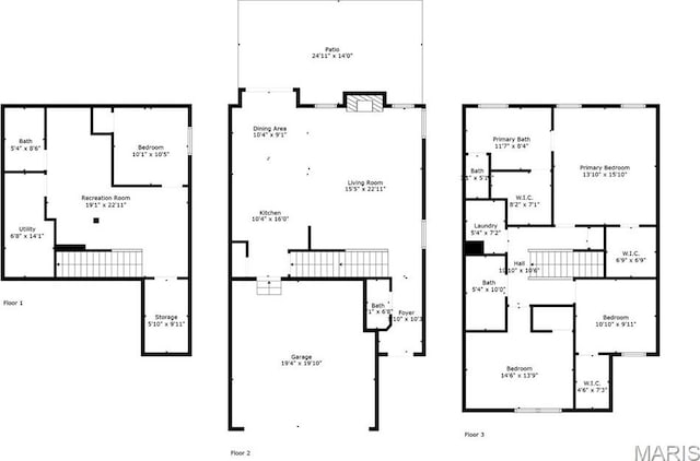 3325 Charlestowne Crossing Dr, Saint Charles, MO 63301 - view of floor plan / room layout