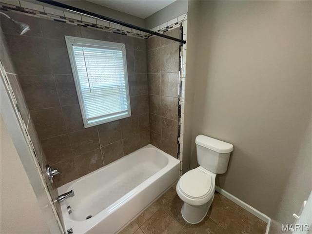 6155 Emerald Ave, Saint Louis, MO 63135 - bathroom featuring washtub / shower combination and tile patterned floors
