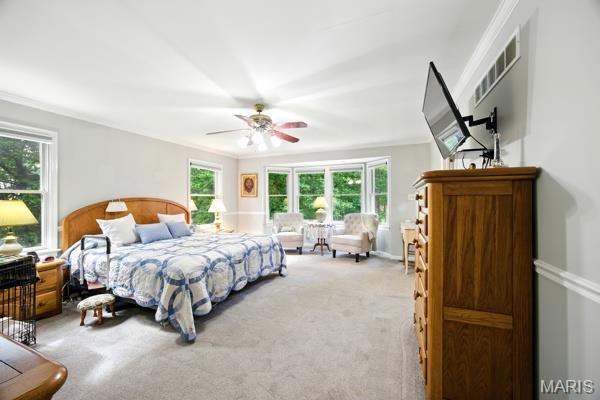 9 Sun Trail, Rise Trail, MO 63050 - bedroom with carpet flooring and ceiling fan