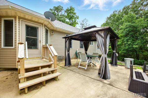 9 Sun Trail, Rise Trail, MO 63050 - view of patio with a gazebo and outdoor dining area