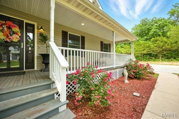 9 Sun Trail, Rise Trail, MO 63050 - property entrance with a porch