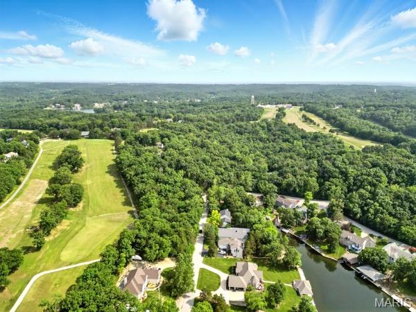 9 Sun Trail, Rise Trail, MO 63050 - aerial view of property's location featuring a forest and nearby suburban area