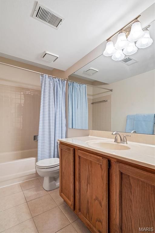1308 Holgate Dr Unit G5, Ballwin, MO 63021 - bathroom with tile patterned floors, vanity, and shower / tub combo with curtain