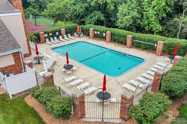 1308 Holgate Dr Unit G5, Ballwin, MO 63021 - community pool featuring a patio area