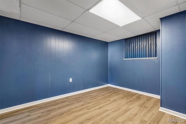 321 Fairview Ct, Ballwin, MO 63021 - spare room with wood finished floors and a paneled ceiling