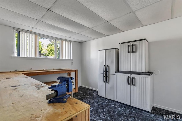 321 Fairview Ct, Ballwin, MO 63021 - bedroom with baseboards and a paneled ceiling