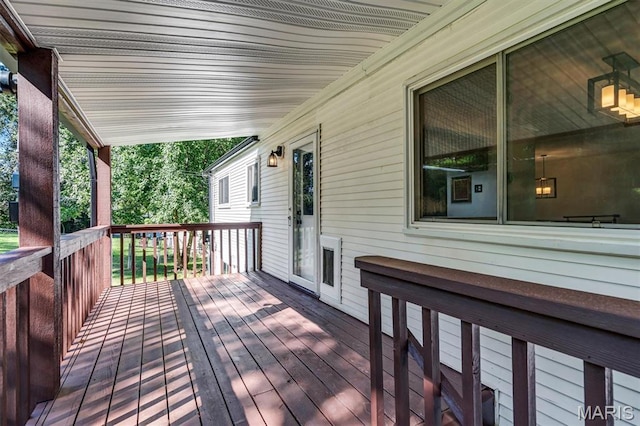 321 Fairview Ct, Ballwin, MO 63021 - view of wooden deck