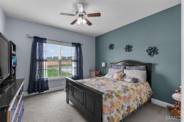 1638 County Road 642, Cape Girardeau, MO 63701 - bedroom featuring light carpet, baseboards, and a ceiling fan