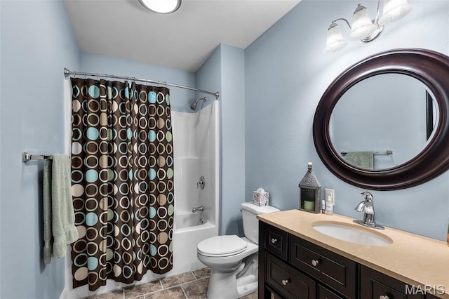 1638 County Road 642, Cape Girardeau, MO 63701 - full bath with vanity, shower / bathtub combination with curtain, and toilet
