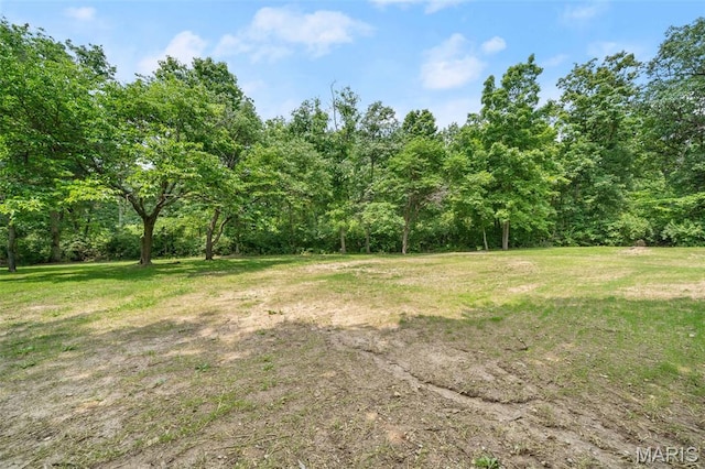 178 Spring Branch Rd, Troy, MO 63379 - view of grassy yard with a forest view