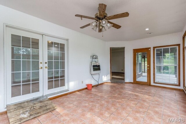 19395 Ripley Dr, Lebanon, MO 65536 - unfurnished sunroom featuring french doors