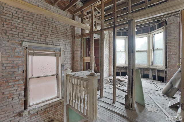 5718 Etzel Ave, Saint Louis, MO 63112 - misc room featuring brick wall