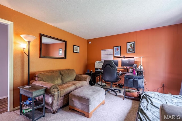 39 W Nottingham Cir, Sullivan, MO 63080 - office area featuring a textured ceiling and carpet floors