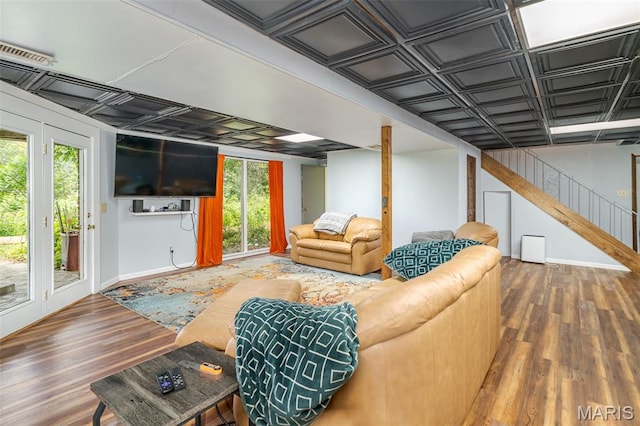 39 W Nottingham Cir, Sullivan, MO 63080 - living area featuring wood finished floors and stairway