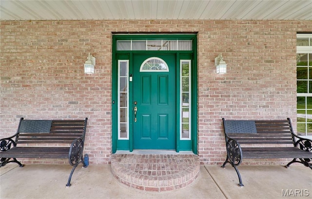 4 Hahn Estates Rd, Winfield, MO 63389 - property entrance with brick siding