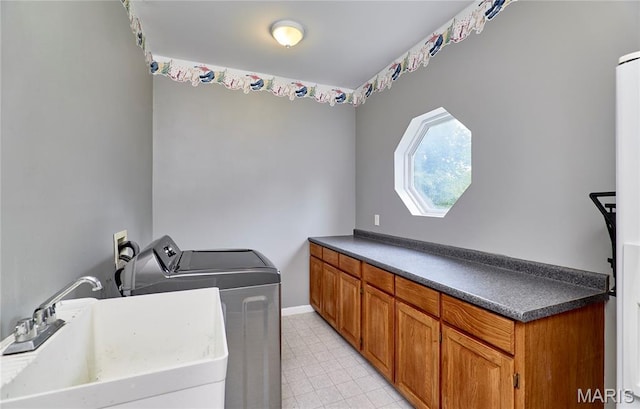 4 Hahn Estates Rd, Winfield, MO 63389 - laundry area featuring cabinet space and independent washer and dryer
