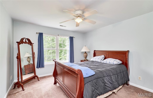 4 Hahn Estates Rd, Winfield, MO 63389 - bedroom featuring light colored carpet and a ceiling fan