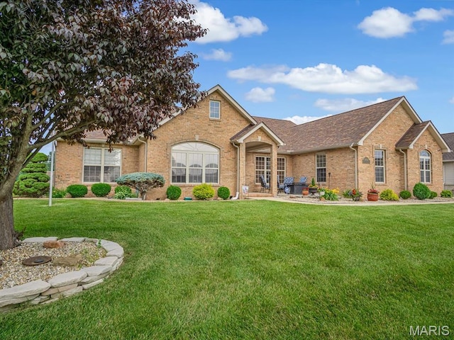 4184 Red Field Dr, Swansea, IL 62226 - traditional home featuring brick siding and a front lawn