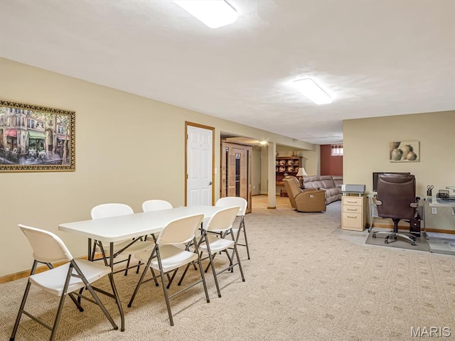 4184 Red Field Dr, Swansea, IL 62226 - dining area featuring an office area and light colored carpet