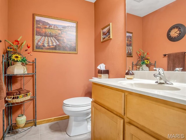 4184 Red Field Dr, Swansea, IL 62226 - bathroom featuring tile patterned floors and vanity