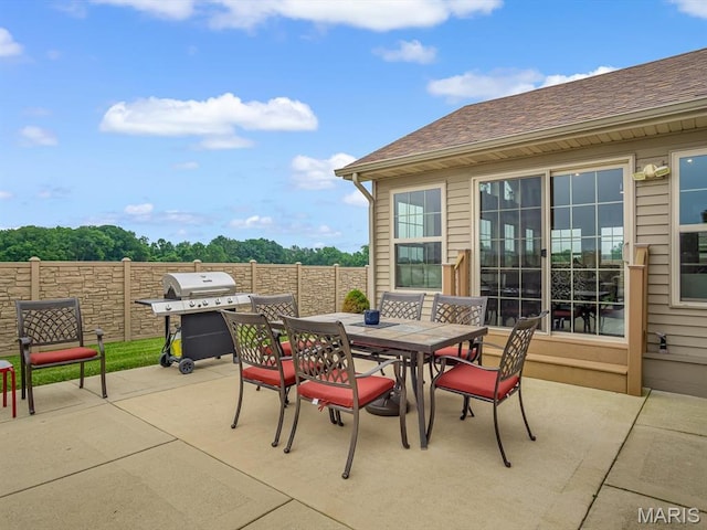 4184 Red Field Dr, Swansea, IL 62226 - view of patio featuring grilling area and outdoor dining space