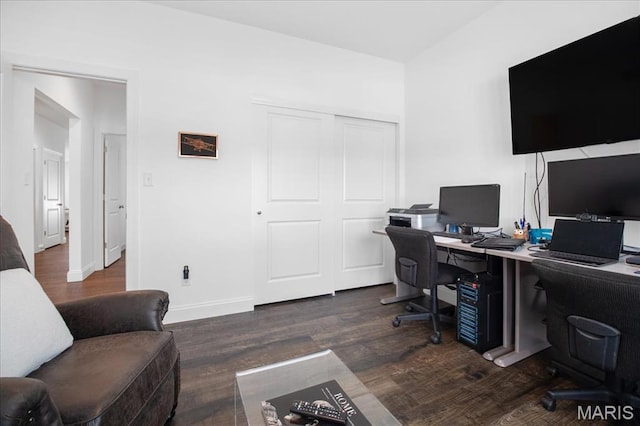 111 Creek Haven Ct, Lake St Louis, MO 63367 - office with wood finished floors and baseboards