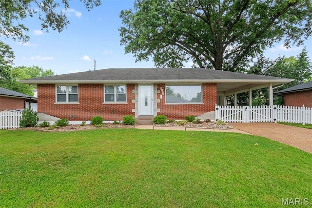 4620 Kramer Dr, Saint Louis, MO 63123 - single story home with brick siding and driveway