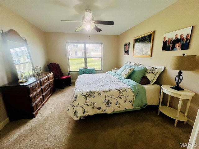 305 Hawk Nest Ct, Union, MO 63084 - bedroom featuring carpet, multiple windows, and a ceiling fan