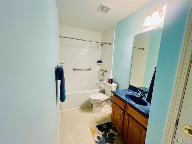 305 Hawk Nest Ct, Union, MO 63084 - bathroom featuring vanity, shower / bath combination, and tile patterned floors