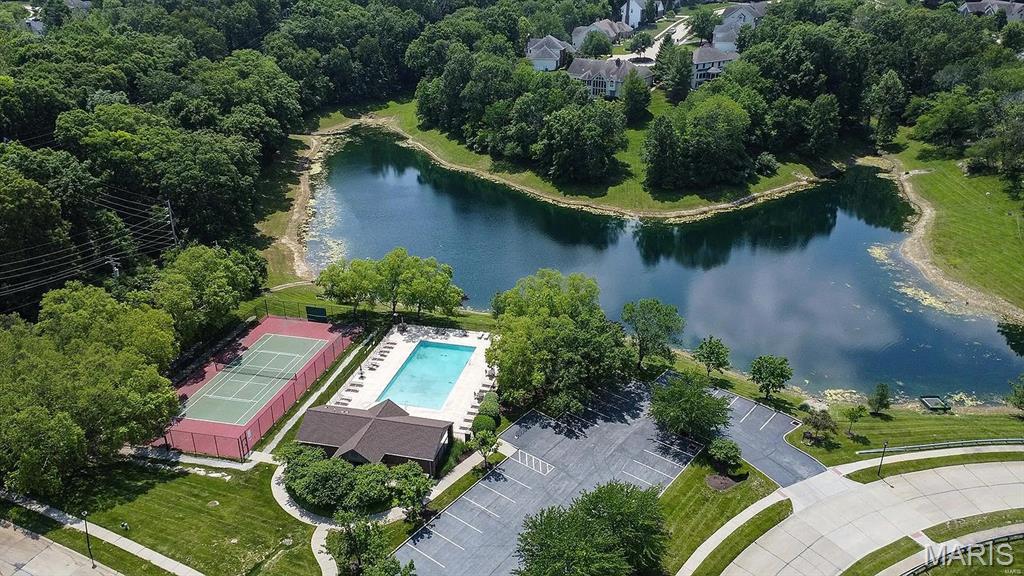 1556 Wildhorse Parkway Dr, Chesterfield, MO 63005 - aerial view of a nearby body of water