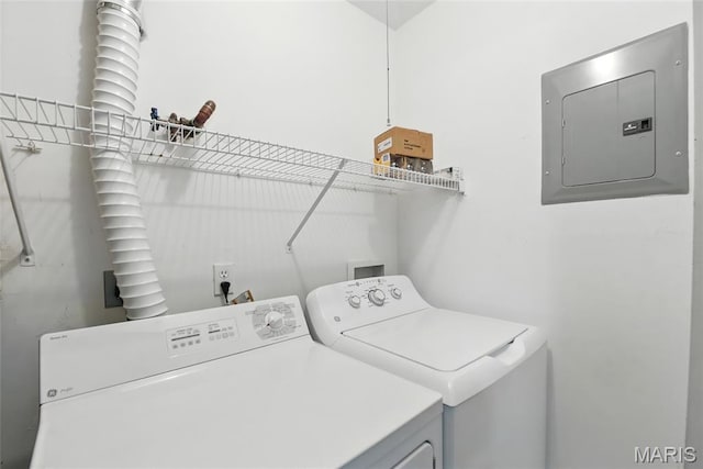 3425 Country Stone Manor Dr Unit G, Valley Park, MO 63088 - laundry area featuring electric panel and washer and dryer