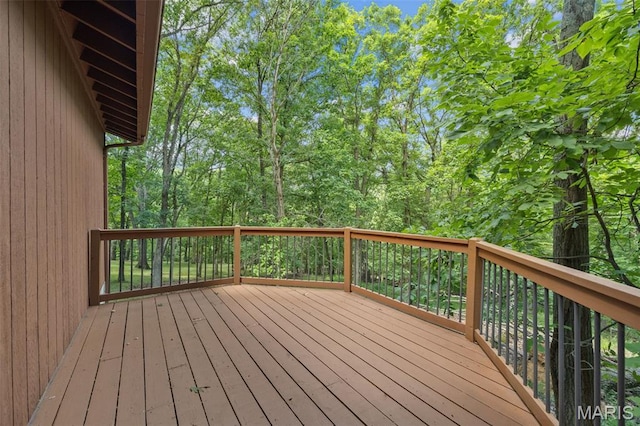 1509 Redbriar Dr, High Ridge, MO 63049 - view of wooden deck