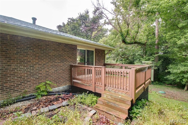 10000 Wondell Woods Dr, Belleville, IL 62223 - view of wooden deck